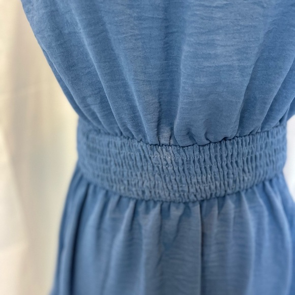 CupShe NWT Mini Dress/Swim Coverup Size Medium Navy Blue - Picture 2 of 10